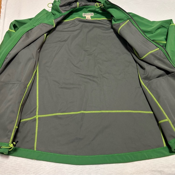 Duluth Trading Softshell‎ Jacket Hooded Mens Extra Large Tall Full Zip Green - Picture 6 of 10